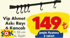 VİP AHMET ASKI RAYI 6 KANCALI 53 CM